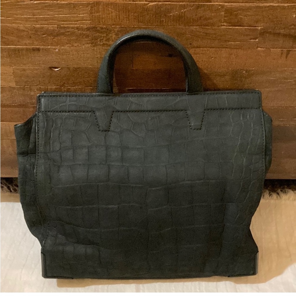 Alexander Wang Prisma Skeletal Croc Embossed Lunch Bag NWOT
